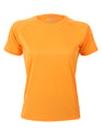Dames Sportshirt CONA SPORTS Rainbow Tech Tee Gold yellow